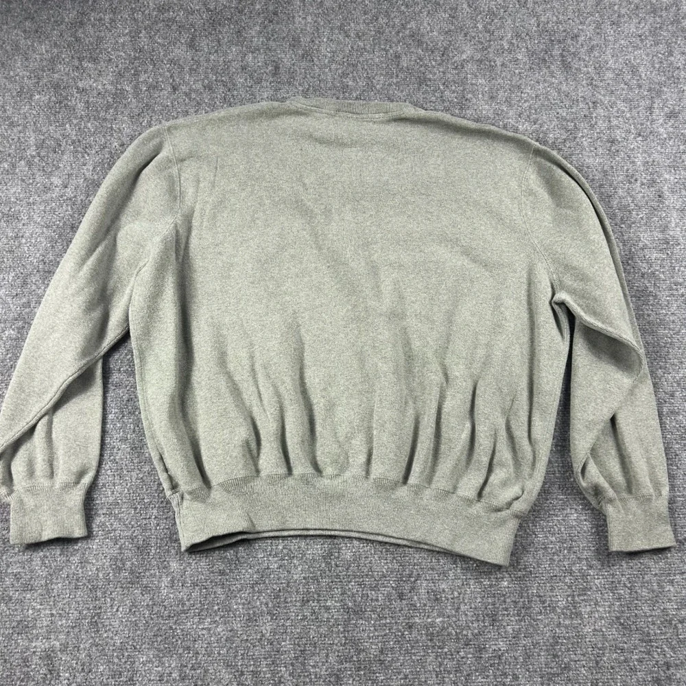 Polo Ralph‎ Lauren Sweater Mens XXL Grey Olive Crewneck Pony Logo Pullover Knit